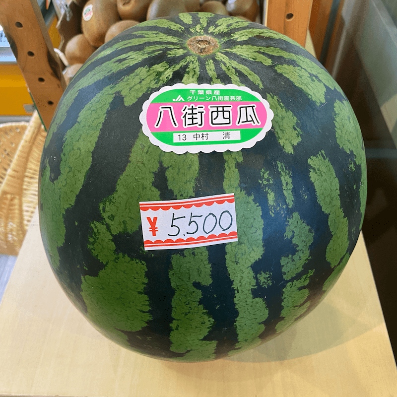 千葉産スイカ(八街西瓜)